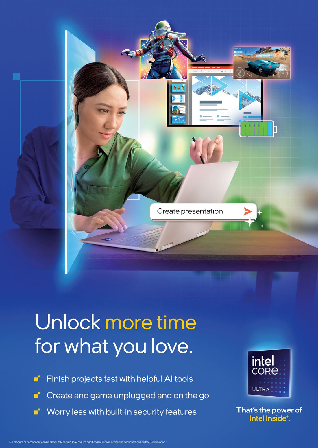 More than a great PC, it’s an AI PC. That’s the power of Intel Inside