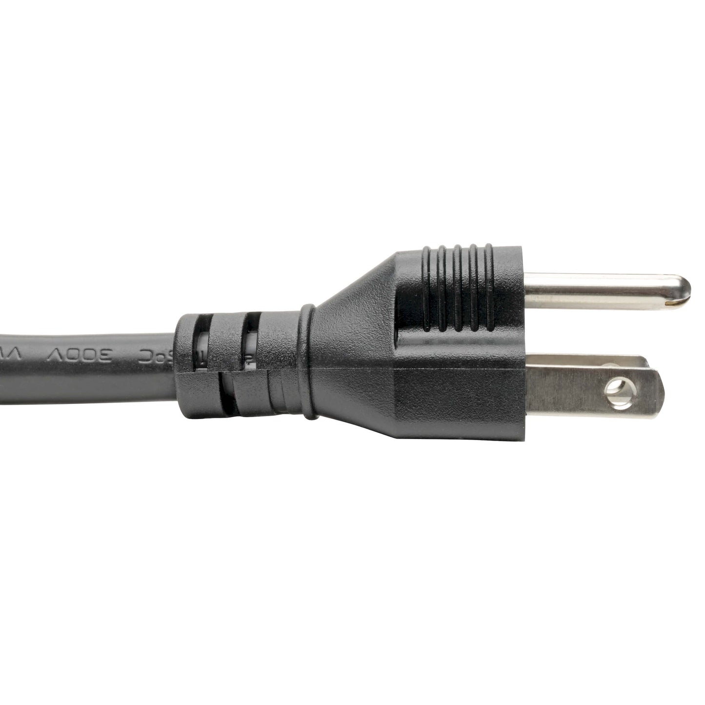 Eaton Tripp Lite Series Computer Power Cord, C19 to NEMA 5-15P - Heavy-Duty, 15A, 125V, 14 AWG, 10 ft. (3.05 m), Black