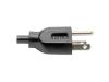 Eaton Tripp Lite Series Computer Power Cord, NEMA 5-15P to Left-Angle C13 - 10A, 125V, 18 AWG, 6 ft. (1.83 m), Black