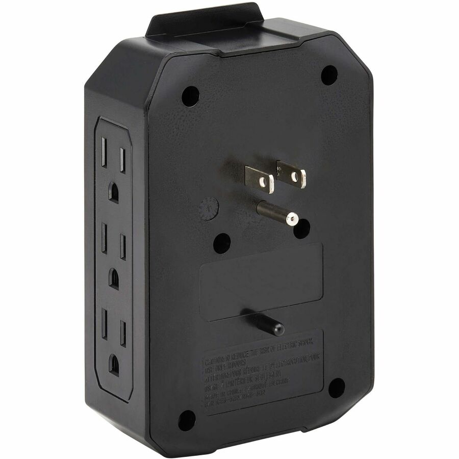 Eaton Tripp Lite Series Protect It 6-Outlet Surge Protector - 5-15R Outlets, 2 USB Ports, 5-15P Direct Plug-In, 490 Joules, Black
