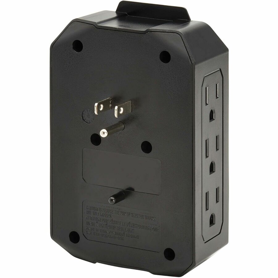 Eaton Tripp Lite Series Protect It 6-Outlet Surge Protector - 5-15R Outlets, 2 USB Ports, 5-15P Direct Plug-In, 490 Joules, Black