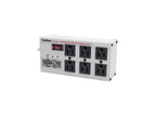 Eaton Tripp Lite Series Isobar 6-Outlet Surge Protector, 6 ft. Cord with Right-Angle Plug, 3330 Joules, Diagnostic LEDs, Metal Housing