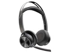 Poly Voyager Focus 2 Microsoft Teams Certified USB-C-C Headset +USB-C/A Adapter +Charging Stand WW