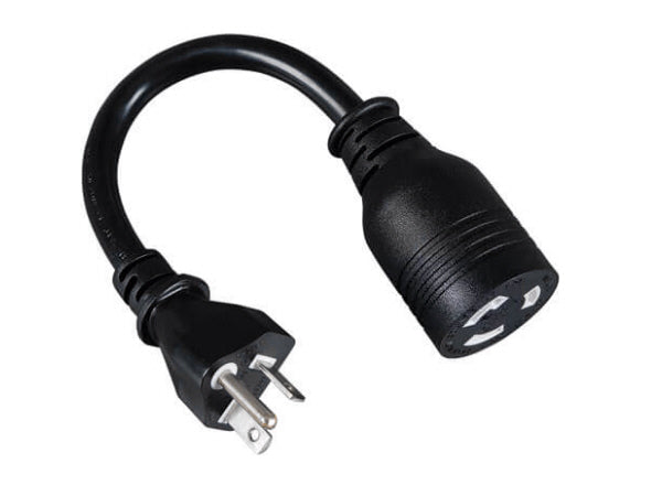 Eaton Tripp Lite Series Power Cord Adapter, NEMA L5-20R to NEMA 5-20P - Heavy-Duty, 20A, 120V, 12 AWG, 8.66-in. (21.99 cm), Black