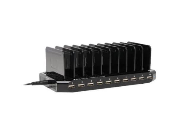 Eaton Tripp Lite Series 10-Port USB Charging Station with Adjustable Storage, 12V 8A (96W) USB Charger Output